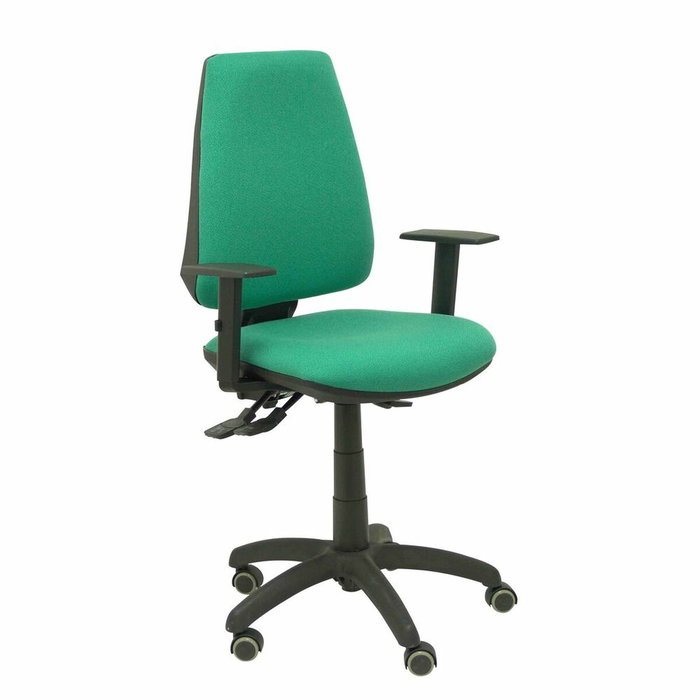 PIQUERAS Y CRESPO Silla Elche con mecanismo asíncrono y brazos regulables Verde esmeralda PIQUERAS Y CRESPO Silla Elche con mecanismo asíncrono y brazos regulables Verde esmeralda