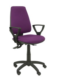 PIQUERAS Y CRESPO Silla Elche con Mecanismo Asíncrono y Brazos Fijos, Morado