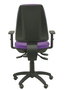 Silla de oficina Elche con mecanismo Asincro tapizada con Tela color Lila. Equipada con Base poliamida negra, Brazos 1D y Ruedas de parqué