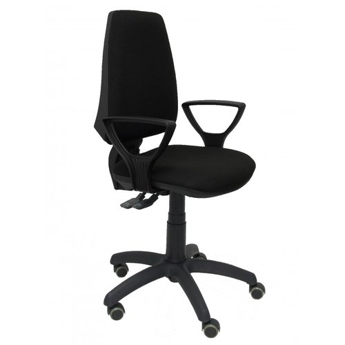 PIQUERAS Y CRESPO Silla de oficina Elche con Brazos Fijos y Mecanismo Asincro Negro PIQUERAS Y CRESPO Silla de oficina Elche con Brazos Fijos y Mecanismo Asincro Negro