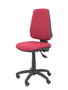 Silla de oficina Elche con mecanismo Asincro tapizada con Tela color Granate. Equipada con Base poliamida negra, Sin brazos y Ruedas de nailon 50 mm
