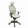 PIQUERAS Y CRESPO Silla Jorquera con mecanismo Sincro, malla gris y asiento Bali gris claro
