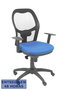 PIQUERAS Y CRESPO Silla Jorquera con Mecanismo Sincro, Malla Negra y Asiento Azul Marino
