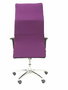 PIQUERAS Y CRESPO Sillón Albacete con mecanismo Sincro, Tela Morada, Base Aluminio