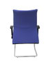 Silla Albacete confidente tapizada con Tela color Azul. Brazos 1D y No aplica