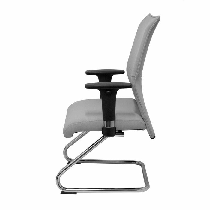 PIQUERAS Y CRESPO Sillón Albacete Confidente Bali Gris con Patín Cromado PIQUERAS Y CRESPO Sillón Albacete Confidente Bali Gris con Patín Cromado