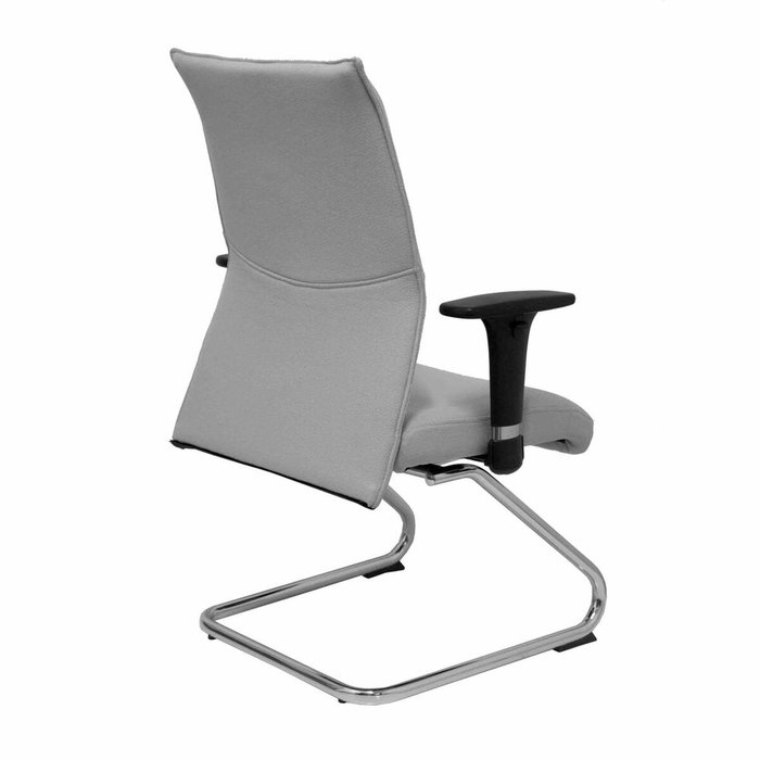 PIQUERAS Y CRESPO Sillón Albacete Confidente Bali Gris con Patín Cromado PIQUERAS Y CRESPO Sillón Albacete Confidente Bali Gris con Patín Cromado