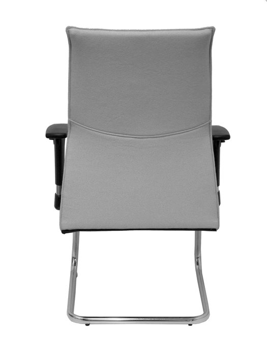 Silla Albacete confidente tapizada con Tela color Gris. Brazos 1D y No aplica