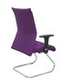 Silla Albacete confidente tapizada con Tela color Morado. Brazos 1D y No aplica
