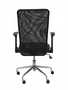 PIQUERAS Y CRESPO Silla Minaya con respaldo de malla y asiento Bali Azul Marino