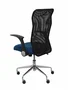 PIQUERAS Y CRESPO Silla Minaya con respaldo de malla y asiento Bali Azul Marino
