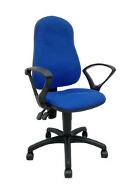 NOWY STYL Silla de oficina Punkt con mecanismo de contacto permanente y tela negra