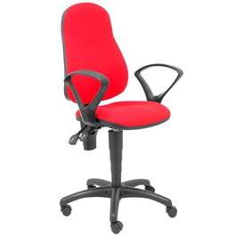 Piqueras y Crespo Silla Alamo con Brazos Fijos y Tejido ARAN Rojo