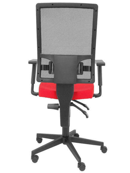 NOWY STYL Silla TakTik con asiento rojo y respaldo de malla negro