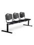NOWY STYL Bancada de 3 plazas en PVC Negro