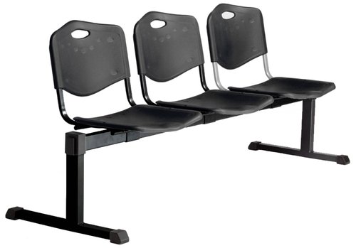 NOWY STYL Bancada de 3 plazas en PVC Negro
