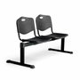 PIQUERAS Y CRESPO Bancada Iso Plastic 2 Plazas PVC Negro