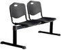 PIQUERAS Y CRESPO Bancada Iso Plastic 2 Plazas PVC Negro