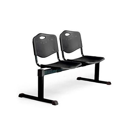PIQUERAS Y CRESPO Bancada Iso Plastic 2 Plazas PVC Negro
