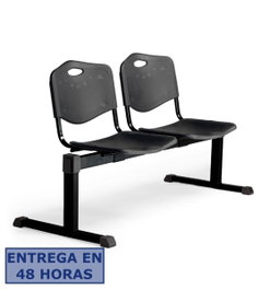 PIQUERAS Y CRESPO Bancada Iso Plastic 2 Plazas PVC Negro