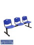Piqueras y Crespo Bancada ISO 3 Plazas PVC Azul