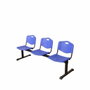 Piqueras y Crespo Bancada ISO 3 Plazas PVC Azul