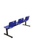 Piqueras y Crespo Bancada de espera 3 plazas PVC azul