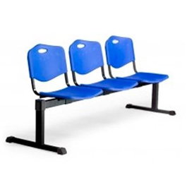 Piqueras y Crespo Bancada ISO 3 Plazas PVC Azul