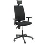 NOWY STYL Silla de oficina I-Line con brazos regulables y cabecero, Negro