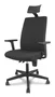 Piqueras y Crespo Silla I-Line con Cabecero y Brazos Regulables Negro