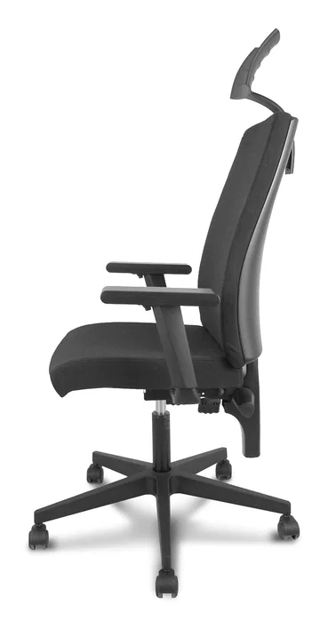 Piqueras y Crespo Silla I-Line con Cabecero y Brazos Regulables Negro