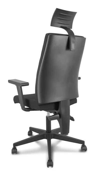 Piqueras y Crespo Silla I-Line con Cabecero y Brazos Regulables Negro
