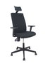 NOWY STYL Silla de oficina I-Line con brazos regulables y cabecero, Negro