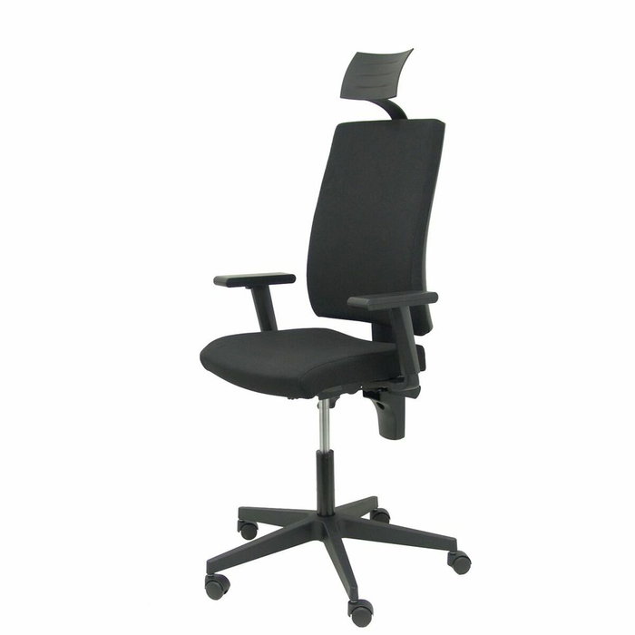 NOWY STYL Silla de oficina I-Line con brazos regulables y cabecero, Negro