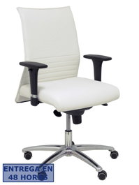 PIQUERAS Y CRESPO Silla Albacete Confidente XL Blanco Similpiel