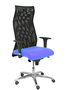 PIQUERAS Y CRESPO Sillón Sahuco XL con Mecanismo Sincro, Azul Claro y Negro