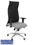 PIQUERAS Y CRESPO Sillón Sahuco XL Bali Gris Claro y Negro con Mecanismo Sincro