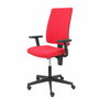 Piqueras y Crespo Silla I-Line tapizada en tejido ARAN rojo con brazos regulables