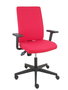 Silla de oficina I-Line con mecanismo Contacto permanente de doble maneta tapizada con Tela color Negro. Equipada con Base poliamida negra, Brazos 1D y Ruedas autofrenantes