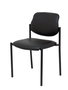 Piqueras y Crespo Silla fija Styl similpiel negro chasis negro