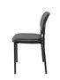 Piqueras y Crespo Silla fija Styl similpiel negro chasis negro