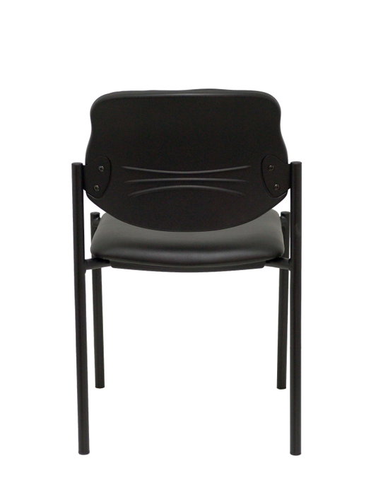 Piqueras y Crespo Silla fija Styl similpiel negro chasis negro Piqueras y Crespo Silla fija Styl similpiel negro chasis negro