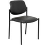 NOWY STYL Silla Styl apilable en similpiel negro sin brazos