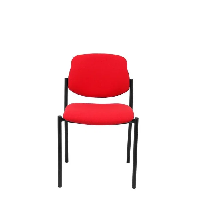Piqueras y Crespo Silla fija Styl Bali rojo chasis negro Piqueras y Crespo Silla fija Styl Bali rojo chasis negro