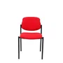 Piqueras y Crespo Silla fija Styl Bali rojo chasis negro