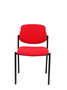 Silla Styl tapizada con Tela color Rojo. Sin brazos