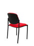 Silla Styl tapizada con Tela color Rojo. Sin brazos