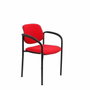 NOWY STYL Silla Styl tapizada en tela roja con brazos fijos