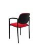 PIQUERAS Y CRESPO Silla fija Styl Bali rojo con brazos