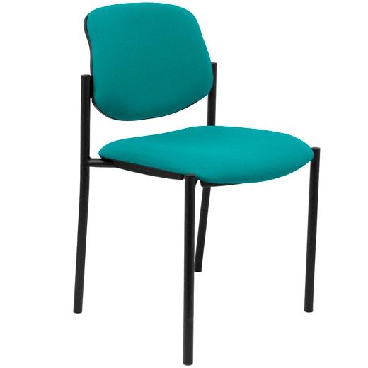 NOWY STYL Silla Styl tapizada en tela turquesa sin brazos